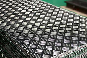 Supply 3105 H14 Aluminum 5 Bar Tread Plate